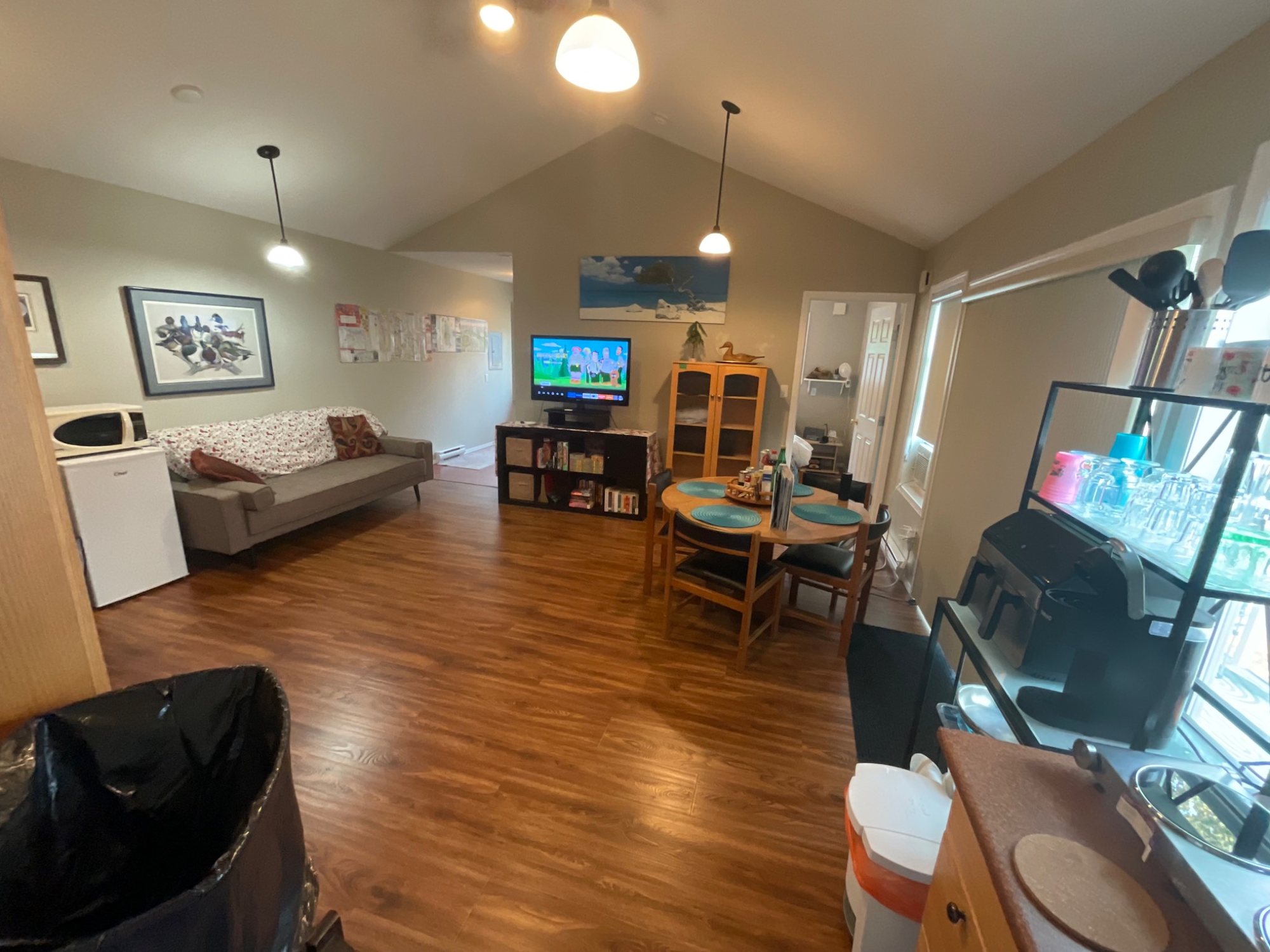 Spacious open-concept studio